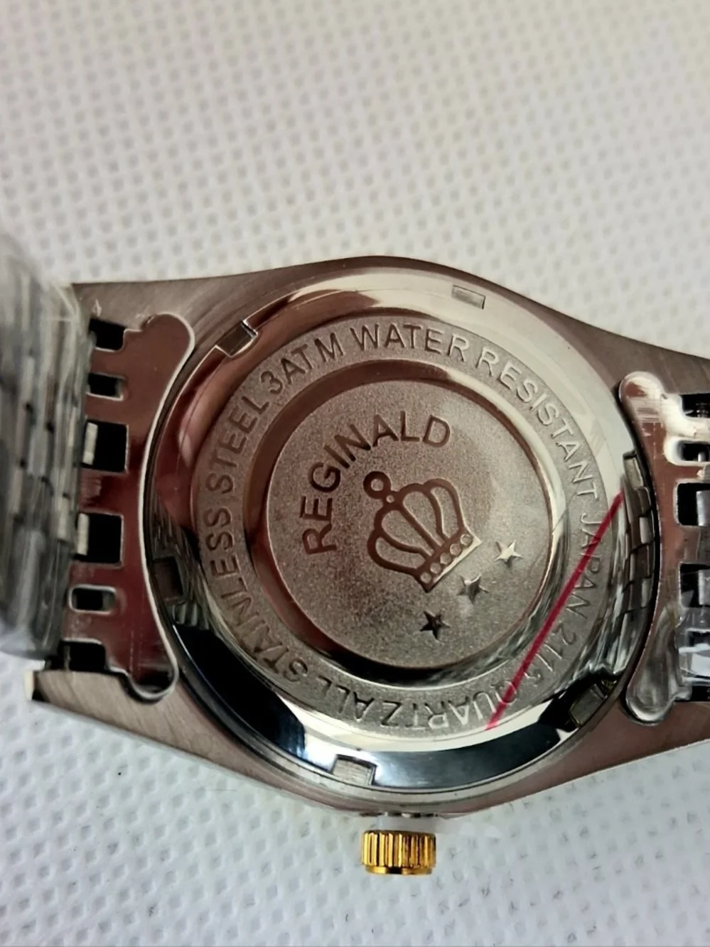 NEW IN BOX Men's Reginald 36mm Real Diamond Presidential Date Watch